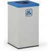 Kôš na triedený odpad 50 L, úchyt na vrece, sivý/modrý