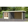 Drevený záhradný domček ASKOLA 3,5 s prístavkom 280 Lanitplast