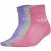 Ponožky nad kotník ADIDAS KIDS LIN ANK 5P JF8541 – Ružová