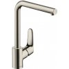 Hansgrohe Focus M41 - Páková drezová batéria 280 s otočným výtokom, vzhľad nerezu 31817800