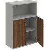 Policová skriňa Strong, 80x115,2x40 cm, orech/sivá