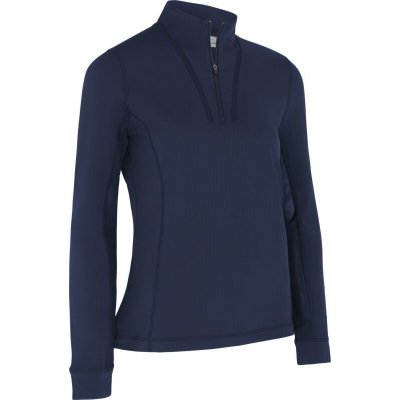 Callaway Womens Solid Sun Protection 1/4 Zip Caviar