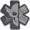 Plastové 3D patche 3D gumová nášivka PARAMEDIC Patch - Sivá