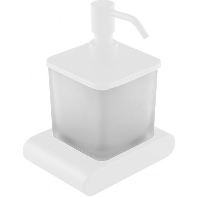 Sapho FLORI dávkovač mydla 300 ml, mliečne sklo, biely mat RF019/14