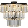 Zuma Line | Zuma Line P17127-4-BK - Prisadený luster TIFANNY 4xE14/40W/230V čierna | ZL0513