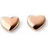Zlaté náušnice zn. Elements Gold - ružové srdiečka GE2038