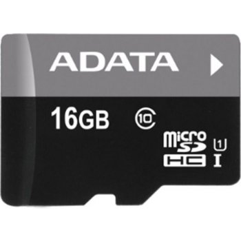 ADATA microSDHC 16GB class 10 + adapter AUSDH16GUICL10-RA1