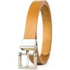 Kožený dámsky opasok ELEGANT GOLD, šírka 2.5cm - Koňaková (VELEGANT-GOLD-KO)