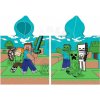 Carbotex Detské pončo 50x115 cm - Minecraft Time to mine