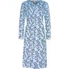 Birgita veľká nočná košeľa s dlhým rukávom 6961 XXL modrá