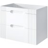 Comad Fiji skrinka 80x46x62 cm závesná kúpeľňová skrinka pod umývadlo biela FIJI WHITE 82-80-D-2S