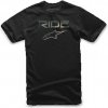 Tričko RIDE 2.0 CAMO TEE krátky rukáv, ALPINESTARS (čierna, veľ. L)