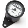 Mini tachometer, 1:1 kmh čierny s bielym štítkom