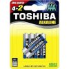 Batéria LR6 TOSHIBA tužková 1.5V ( AA ) alkalická blister 4+2ks (Toshiba)