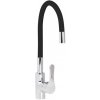 ČIERNA KUCHYNSKÁ BATÉRIA S FLEXIBILNOU VÝTOKOVOU RAMENOU FLEX S-2105 CHRÓM