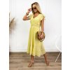 Fashionweek Čipkové midi šaty s podšívkou BOHO IT-BODHI Farba: Žltý, Veľkosť: Universal