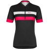 Clara 2.0 cyklistický dres čierna-ružová