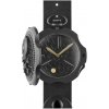 Čierne pánske hodinky Mondia s koženým opaskom Tambooro Bullet Dirty Black ZIRCONIA 48MM