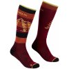 Ortovox dámske ponožky Free Ride Long Socks W | farba: dark wine, veľkosť: 35-38