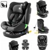 Otočná detská autosedačka 360° so základňou Tulano sivá i-Size ISOFIX 40-150 cm
