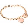 HARAHU Náramok Elegant Heart Zlato Ružová HR28711