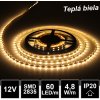 LEDprodukt 5m LED pásik 60LED/m SMD2835 4,8W/m teplá biela IP20 12V