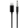 PremiumCord kipod50 Apple Lightning audio redukční na 3.5 mm stereo jack, 1m černý