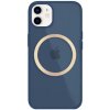 AppleKing lesklý transparentný kryt s MagSafe pre iPhone 12 / 12 Pro - tmavomodrý - možnosť vrátiť tovar ZADARMO do 30tich dní