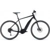 Cube Cross 28 Hybrid One 500, elektrobicykel, čierna/modrá, L