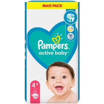 Pampers Active Baby 4+ 54 ks od 18,29 € - Heureka.sk
