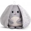 MyHummy šumící macko Lily dcerka usínáček maznáčik vydávající bílý šum Bunny šumiaci grey Premium + senzor spánku