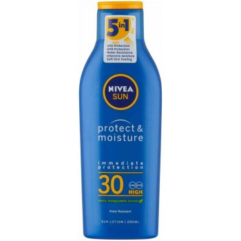 Nivea Sun Protect & Moisture opaľovacie mlieko SPF30 200 ml