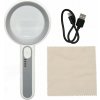 Verk 09206 Lupa s 12x LED osvetlením, 5-násobné zväčšenie, biela