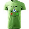 Volejbal volá - Klasické pánske tričko vyššej gramáže - M ( Trávová zelená )