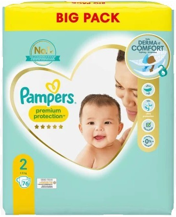 Pampers Premium protection 2 76ks