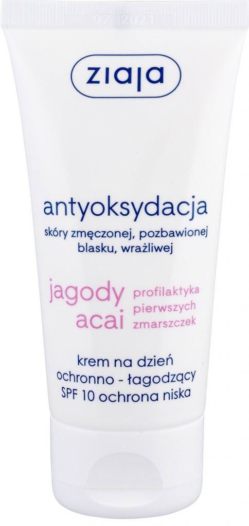 Ziaja Acai Berry ochranný upokojujúci denný pleťový krém SPF 10 50 ml