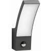 Philips SPLAY UltraEfficient vonkajšie nástenné svietidlo so senzorom LED 3,8 W 2700K, antracit