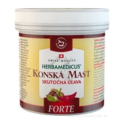 Herbamedicus konská masť Forte hrejivá 250 ml