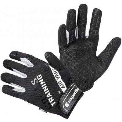 Fitness rukavice inSPORTline Taladaro čierno-biela - S