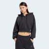 ADIDAS ADIDAS dámska crop mikina na zips čierna S
