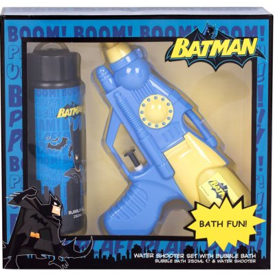 DC Comics Batman pena do kúpeľa 250 ml + vodná pištoľ darčeková sada