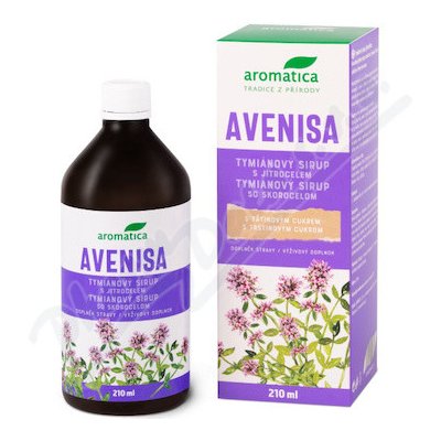 Aromatica Avenisa tymiánový sirup+jitrocel 210 ml