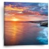 Sablio Obraz Západ slnka nad morom - 50x50 cm