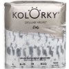 KOLORKY DELUXE VELVET Jednorazové EKO plienky bodky L (8-13 kg) 19 kusov