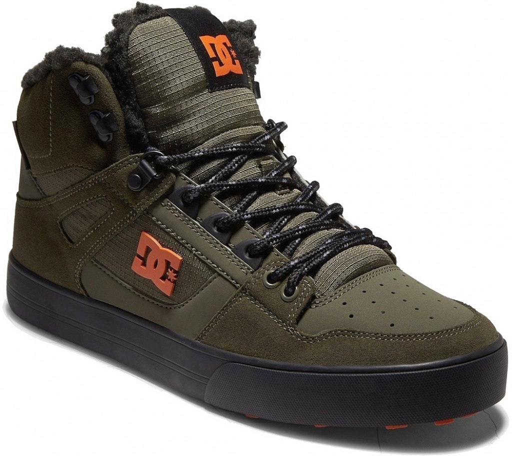 DC Pure High Top WC WNT DOO Dusty Olive Orange