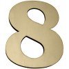 Kateon Prírodné drevené domové číslo - TOPOL variant: číslo 8
