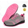 Procera Venus Pink ESD Dámska pracovná poltopánka (S1, SRC) (D134) (Pohodlná dámska pracovná športová poltopánka s oceľovou špicou)