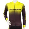 Crussis s dlhým rukávom čierna-fluo žltá