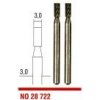 Proxxon Micromot Proxxon frézy stopkové 3,0 mm/ 2ks valcové 28722