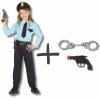 HeliumKing Detský kostým set - Policajt s pištoľou a putami - veľkosť M